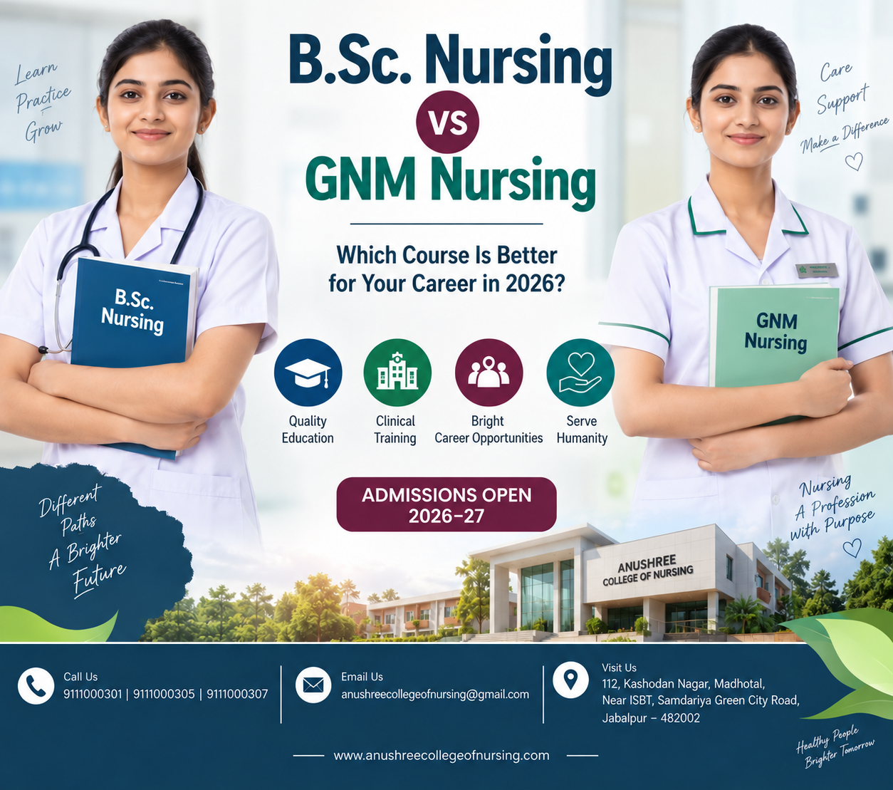 B.Sc. Nursing vs GNM Nursing
